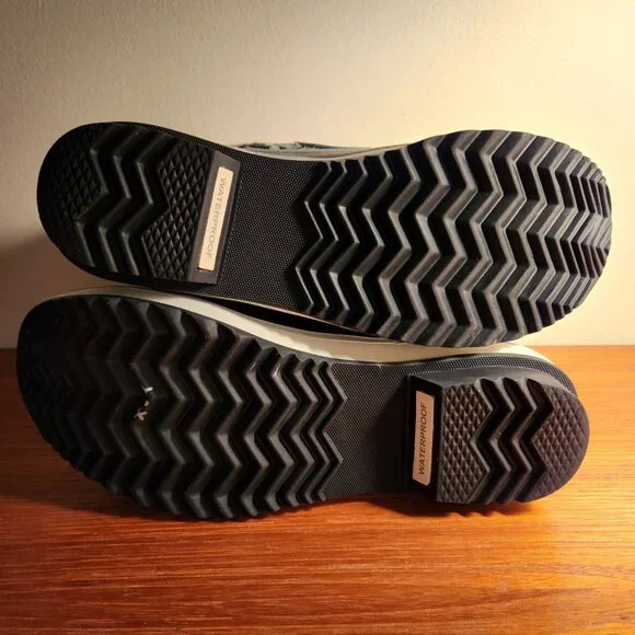 SOREL Leather Warm Lining Waterproof Winter Snow Boots Women (6) Black/White - Picture 12 of 16